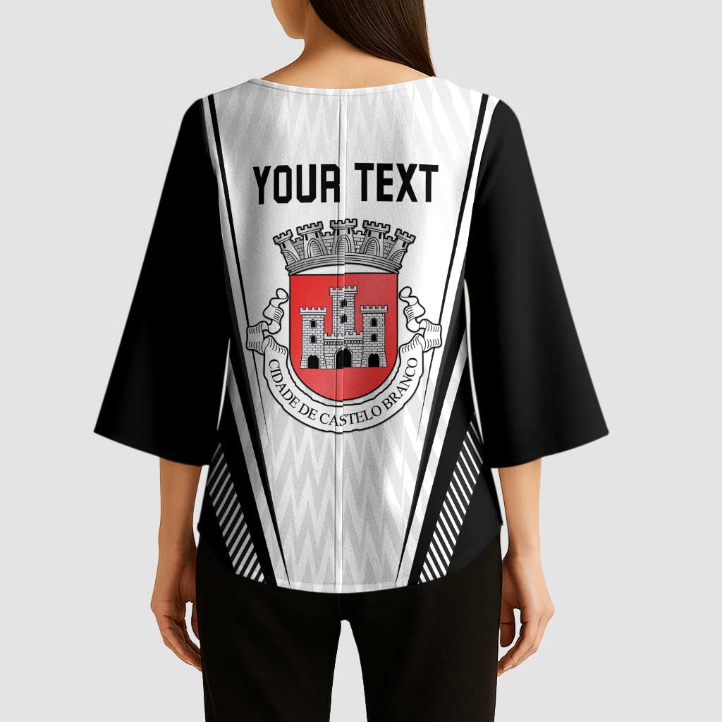 Personalized Castelo Branco Portugal Kimono Sleeve Blouse Sporty Style - Wonder Print Shop