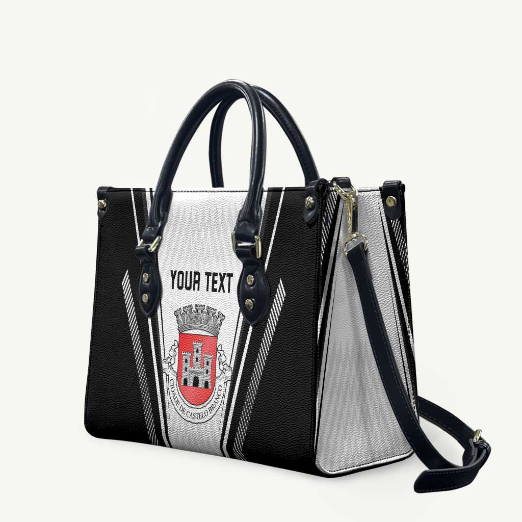 Personalized Castelo Branco Portugal Leather Bag Sporty Style - Wonder Print Shop