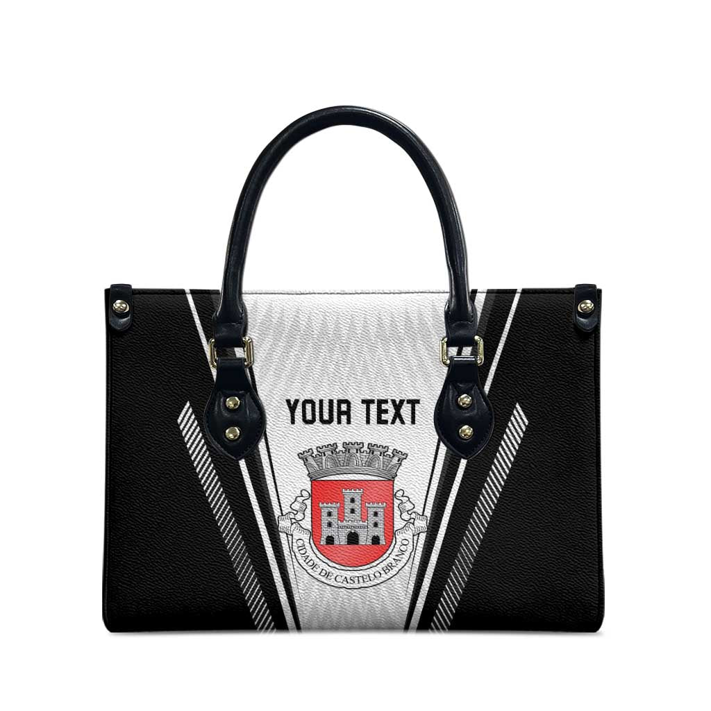 Personalized Castelo Branco Portugal Leather Bag Sporty Style - Wonder Print Shop