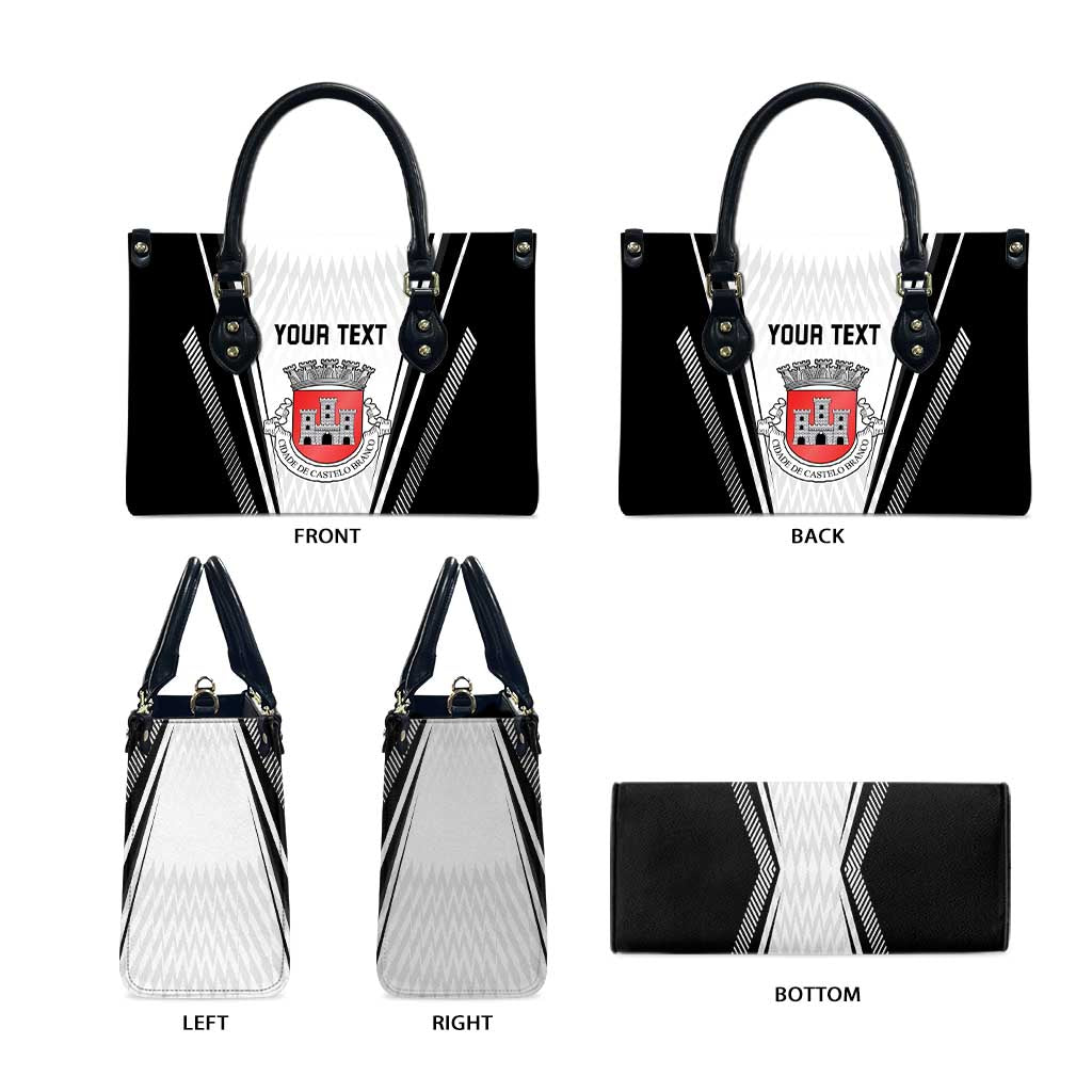 Personalized Castelo Branco Portugal Leather Bag Sporty Style - Wonder Print Shop