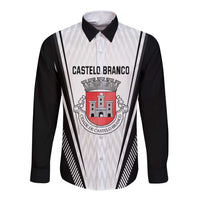 Personalized Castelo Branco Portugal Long Sleeve Button Shirt Sporty Style - Wonder Print Shop