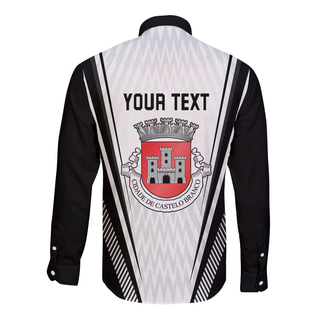 Personalized Castelo Branco Portugal Long Sleeve Button Shirt Sporty Style - Wonder Print Shop
