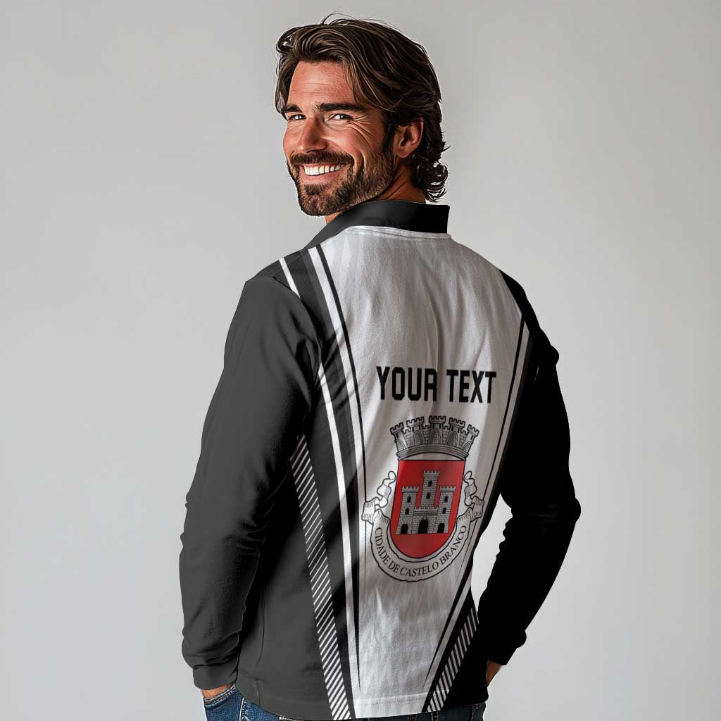 Personalized Castelo Branco Portugal Long Sleeve Polo Shirt Sporty Style - Wonder Print Shop