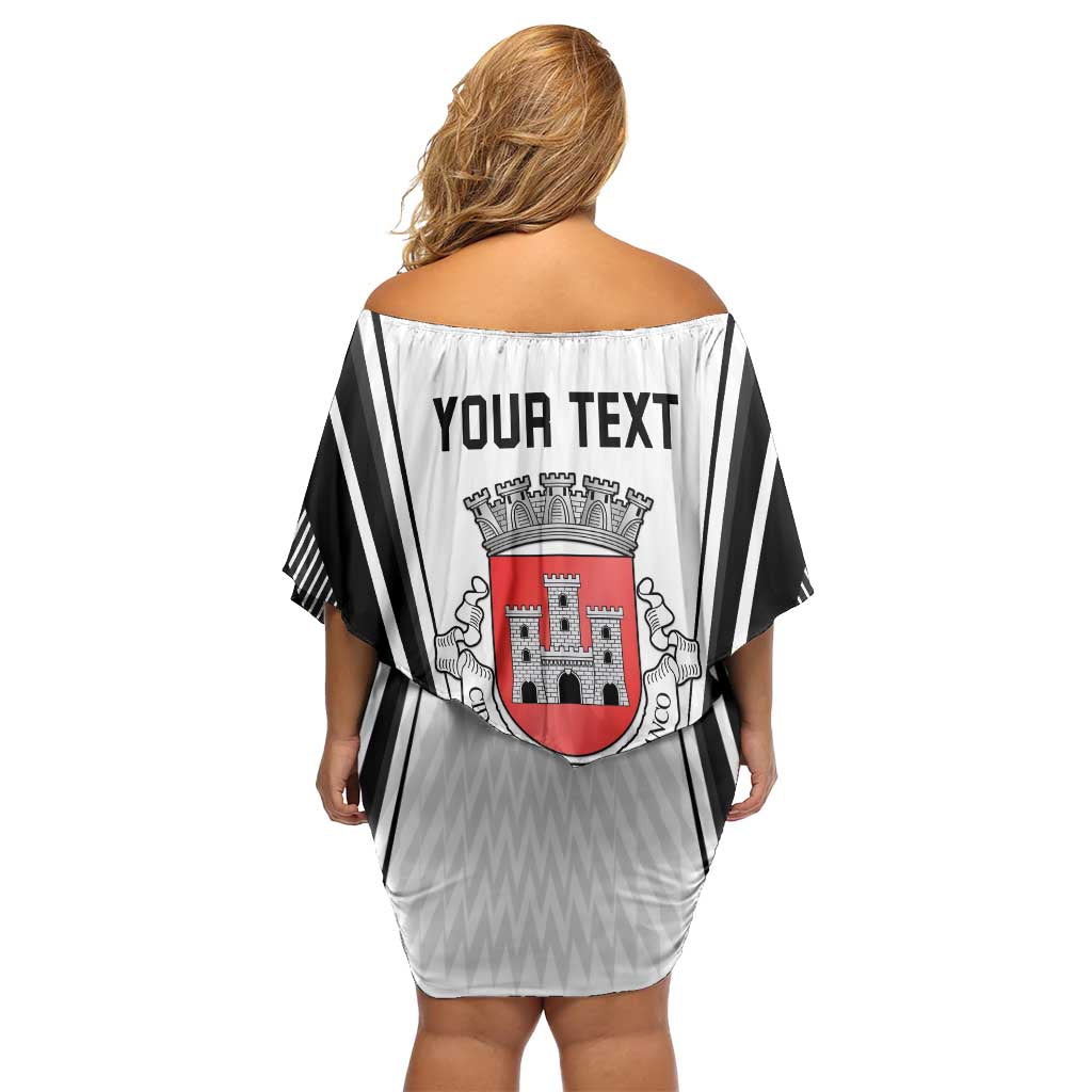 Personalized Castelo Branco Portugal Off Shoulder Short Dress Sporty Style - Wonder Print Shop