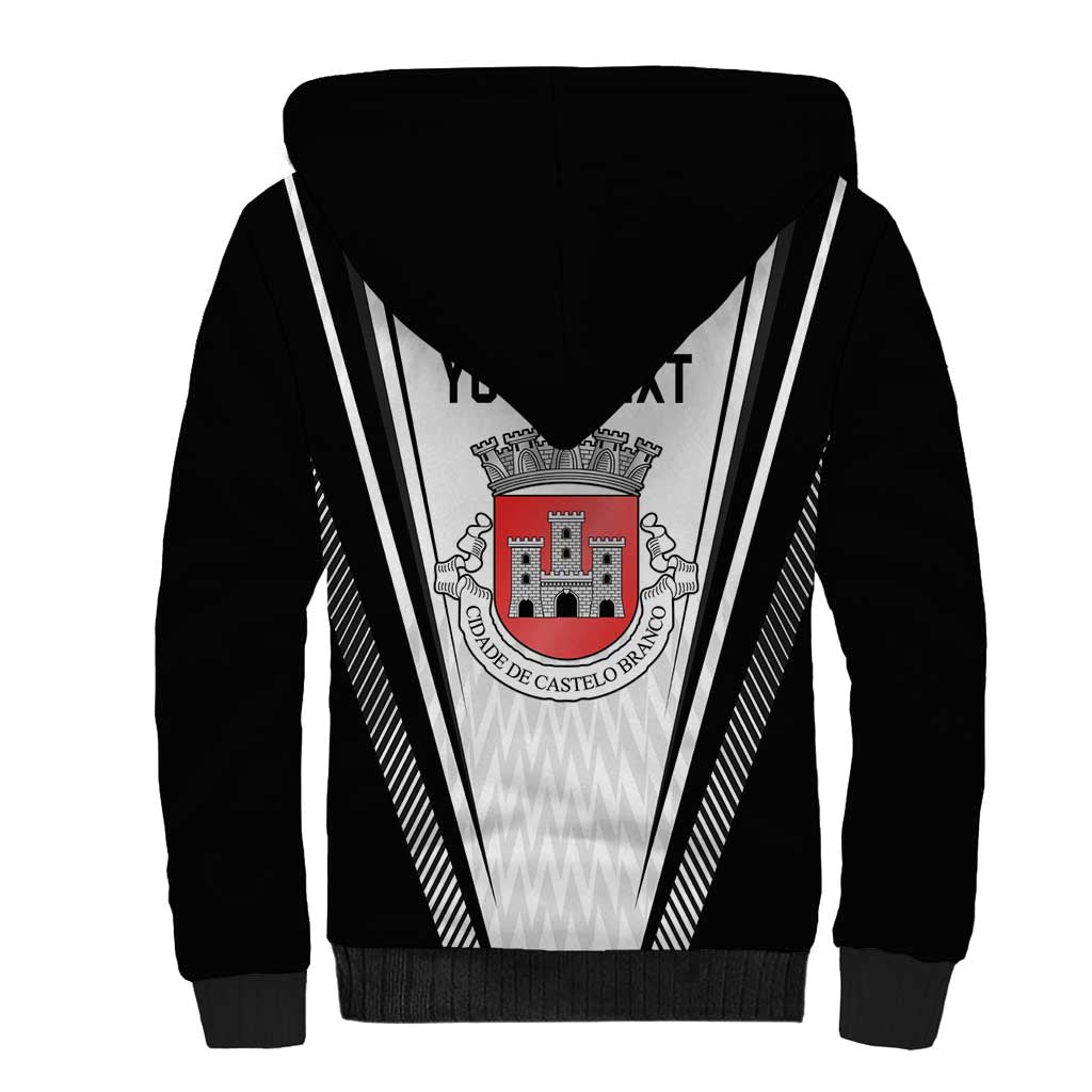 Personalized Castelo Branco Portugal Sherpa Hoodie Sporty Style - Wonder Print Shop