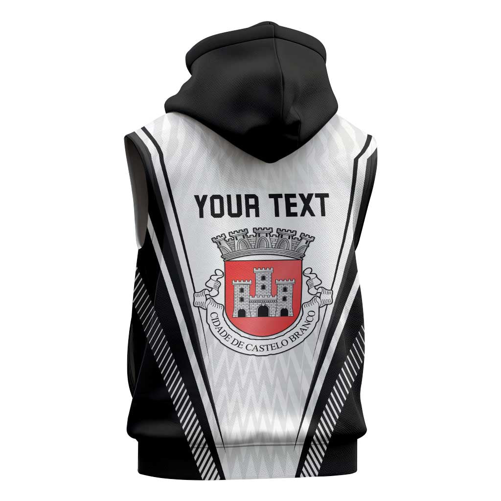 Personalized Castelo Branco Portugal Sleeveless Hoodie Sporty Style - Wonder Print Shop