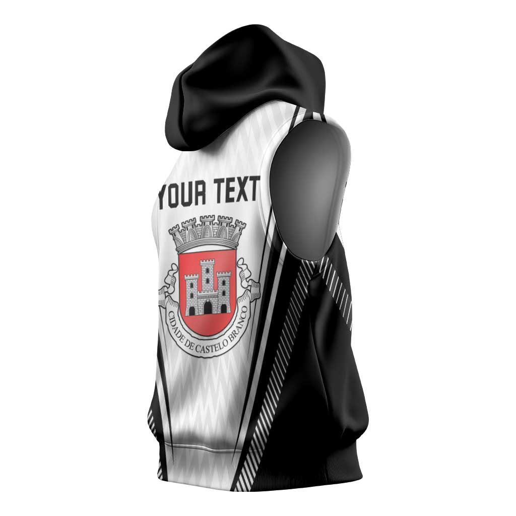 Personalized Castelo Branco Portugal Sleeveless Hoodie Sporty Style - Wonder Print Shop