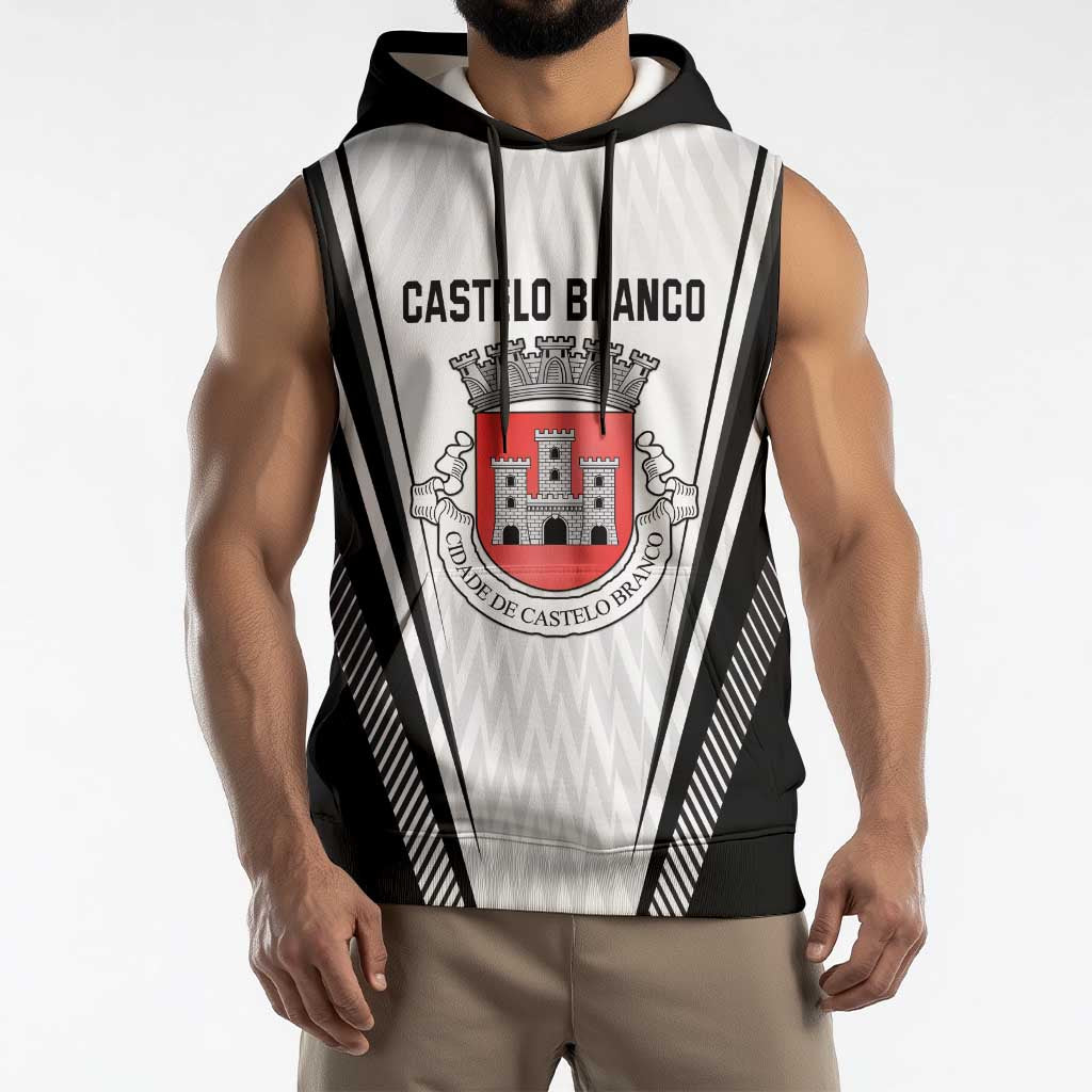 Personalized Castelo Branco Portugal Sleeveless Hoodie Sporty Style - Wonder Print Shop