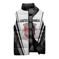 Personalized Castelo Branco Portugal Sleeveless Puffer Jacket Sporty Style - Wonder Print Shop