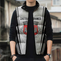 Personalized Castelo Branco Portugal Sleeveless Puffer Jacket Sporty Style - Wonder Print Shop