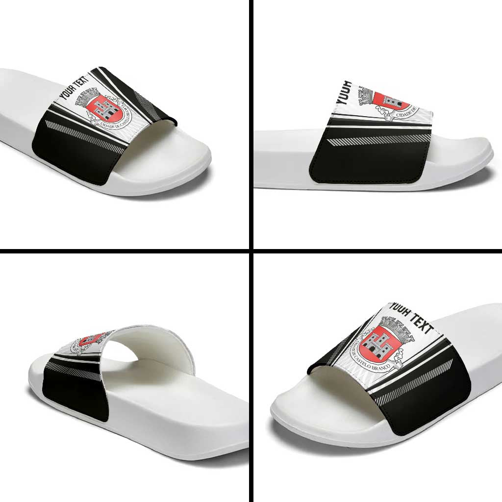 Personalized Castelo Branco Portugal Slide Sandals Sporty Style - Wonder Print Shop