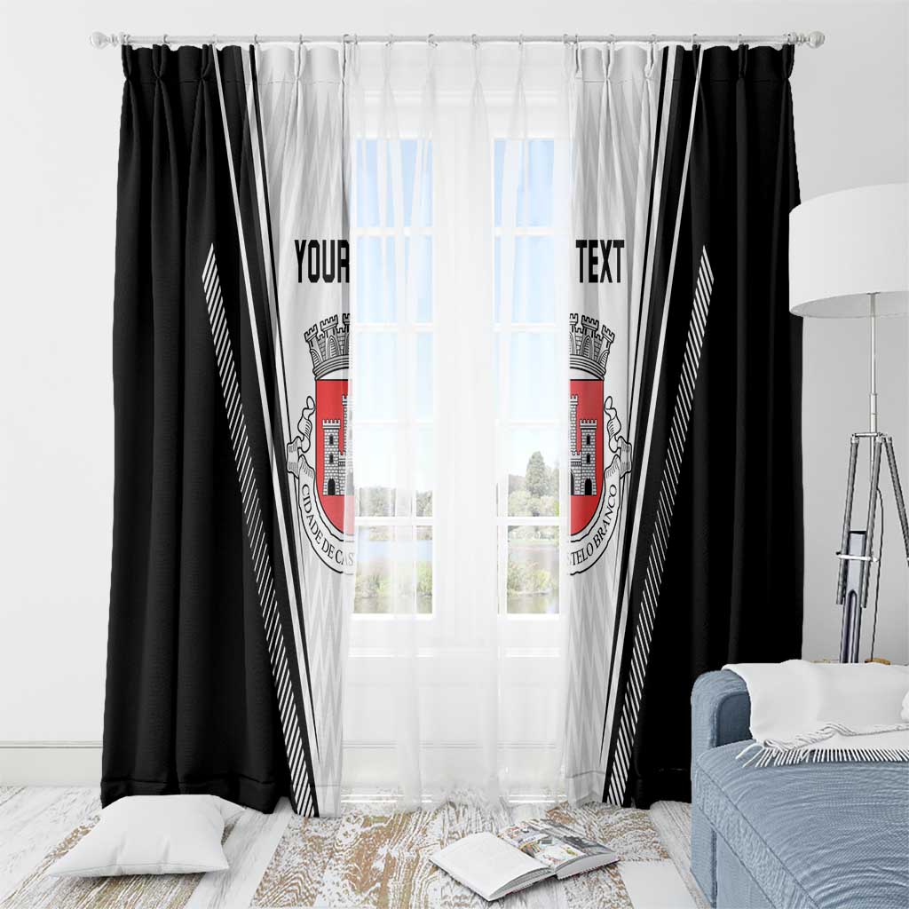 Personalized Castelo Branco Portugal Window Curtain Sporty Style - Wonder Print Shop