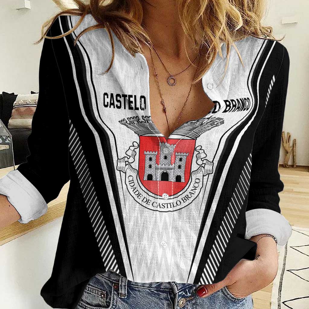 Personalized Castelo Branco Portugal Women Casual Shirt Sporty Style - Wonder Print Shop