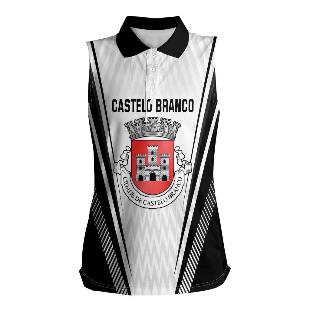 Personalized Castelo Branco Portugal Women Sleeveless Polo Shirt Sporty Style - Wonder Print Shop