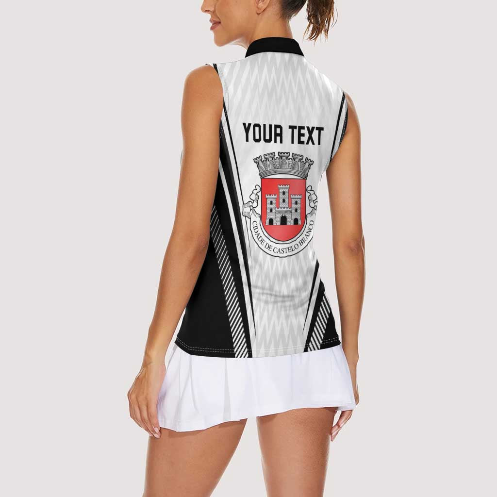 Personalized Castelo Branco Portugal Women Sleeveless Polo Shirt Sporty Style - Wonder Print Shop
