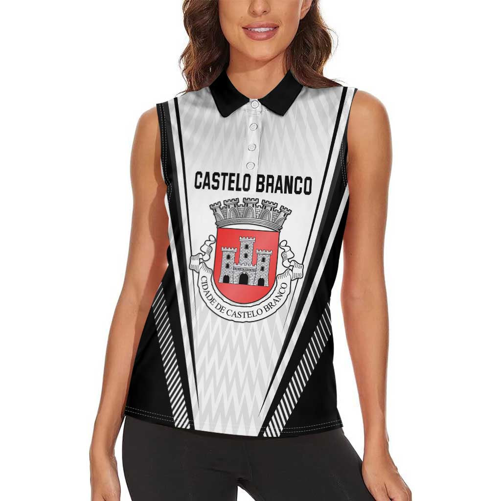 Personalized Castelo Branco Portugal Women Sleeveless Polo Shirt Sporty Style - Wonder Print Shop