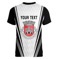 Personalized Castelo Branco Portugal Women V-Neck T-Shirt Sporty Style - Wonder Print Shop