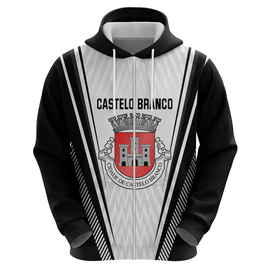 Personalized Castelo Branco Portugal Zip Hoodie Sporty Style - Wonder Print Shop