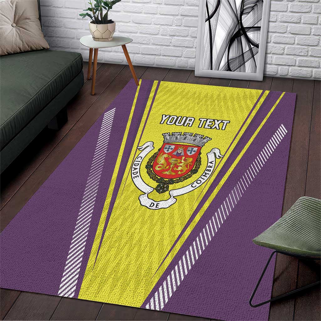 Personalized Coimbra Portugal Area Rug Sporty Style - Wonder Print Shop