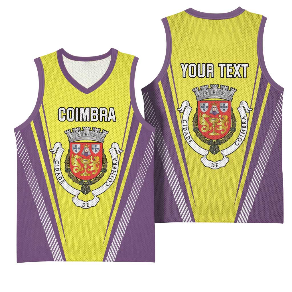Personalized Coimbra Portugal Basketball Jersey Sporty Style - Wonder Print Shop