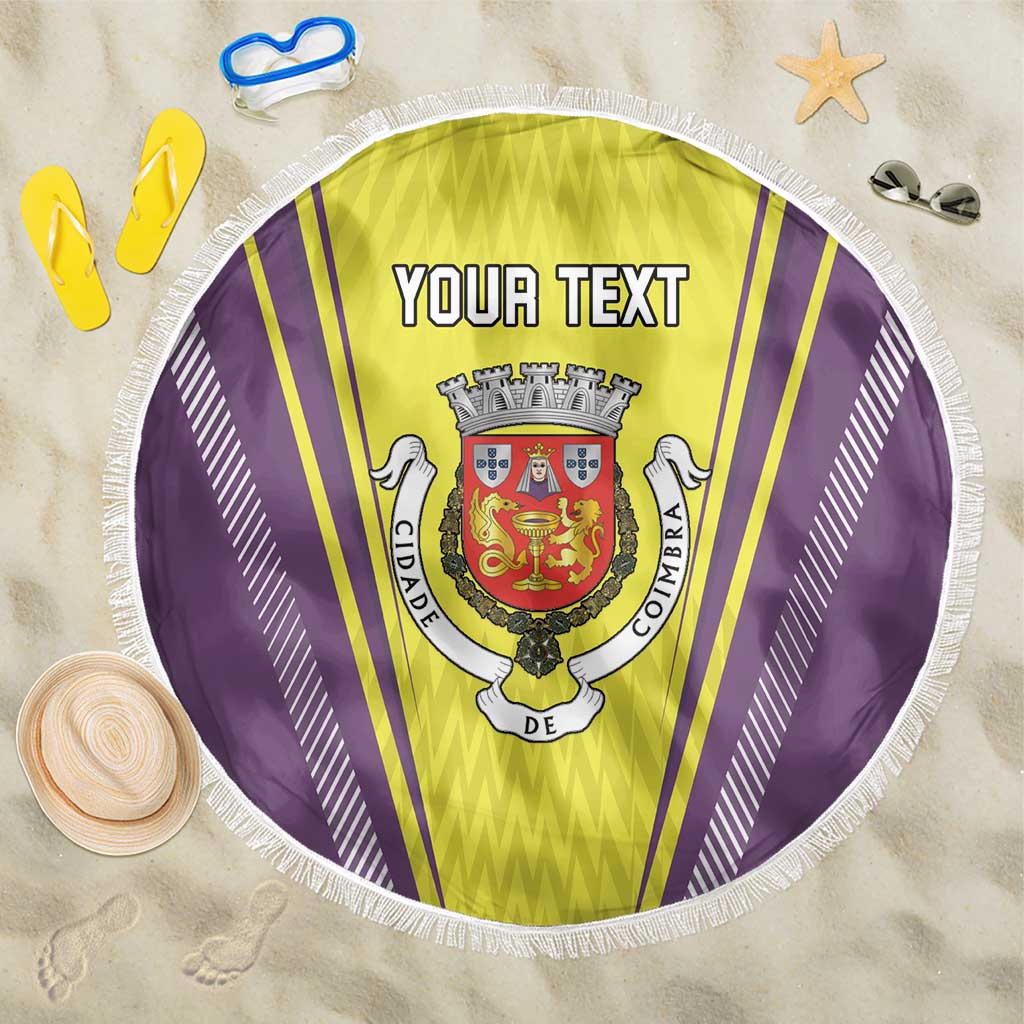 Personalized Coimbra Portugal Beach Blanket Sporty Style - Wonder Print Shop
