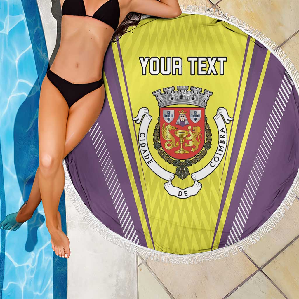 Personalized Coimbra Portugal Beach Blanket Sporty Style - Wonder Print Shop
