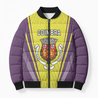 Personalized Coimbra Portugal Bomber Puffer Jacket Sporty Style - Wonder Print Shop