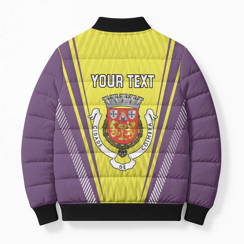 Personalized Coimbra Portugal Bomber Puffer Jacket Sporty Style - Wonder Print Shop
