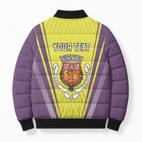 Personalized Coimbra Portugal Bomber Puffer Jacket Sporty Style - Wonder Print Shop