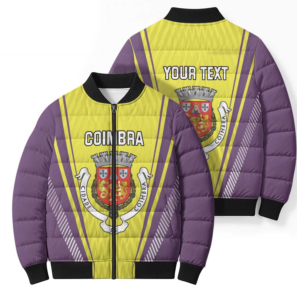 Personalized Coimbra Portugal Bomber Puffer Jacket Sporty Style - Wonder Print Shop