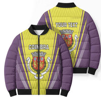 Personalized Coimbra Portugal Bomber Puffer Jacket Sporty Style - Wonder Print Shop