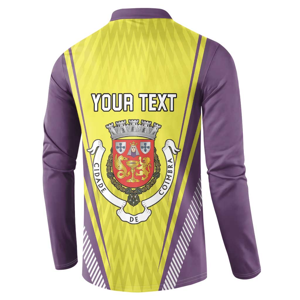 Personalized Coimbra Portugal Button Sweatshirt Sporty Style - Wonder Print Shop