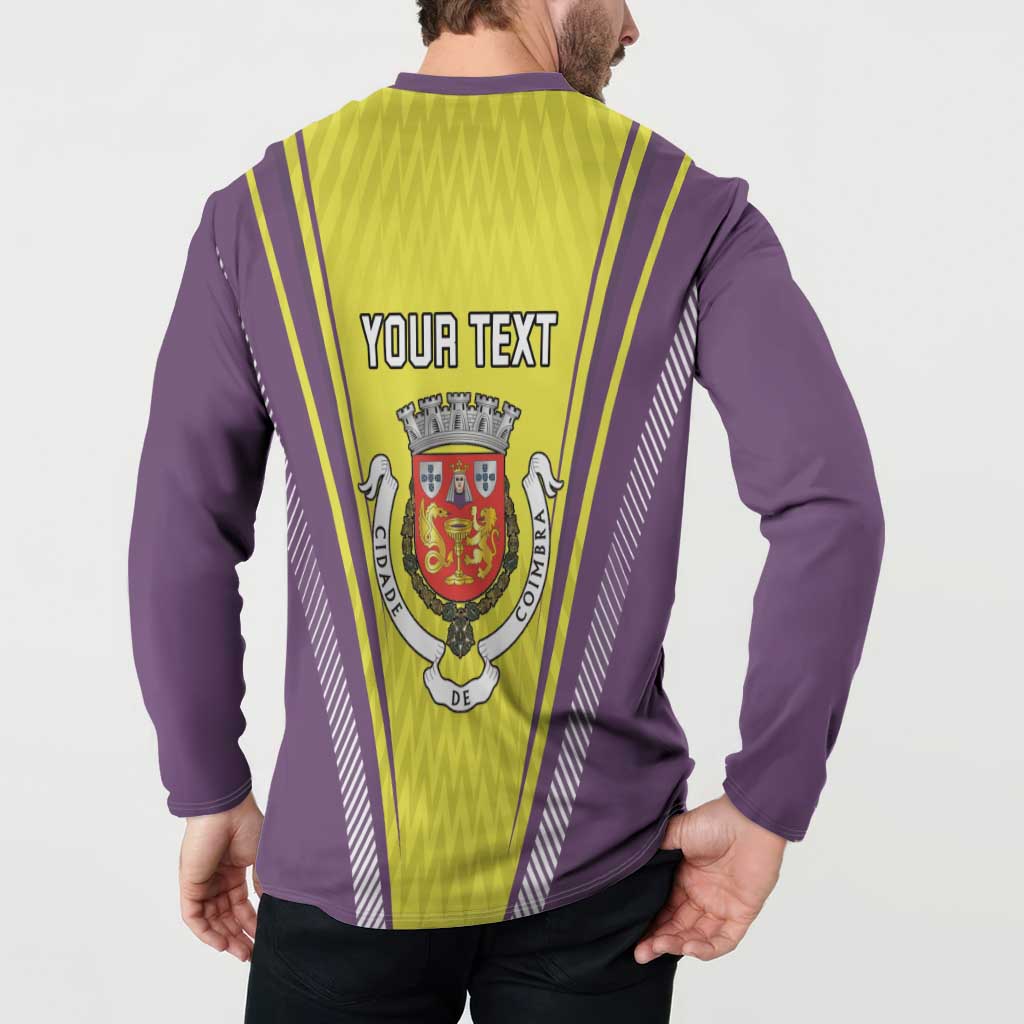 Personalized Coimbra Portugal Button Sweatshirt Sporty Style - Wonder Print Shop