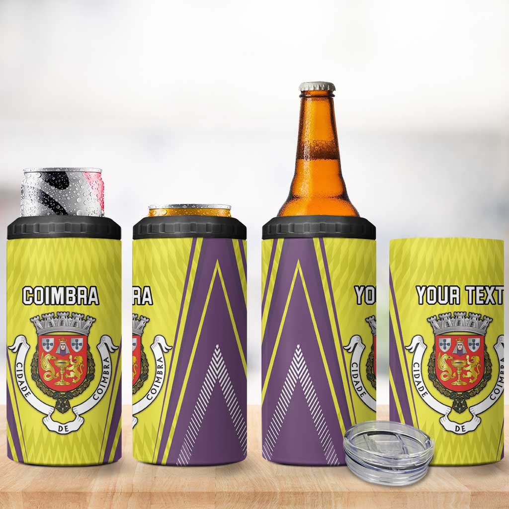 Personalized Coimbra Portugal 4 in 1 Can Cooler Tumbler Sporty Style - Wonder Print Shop
