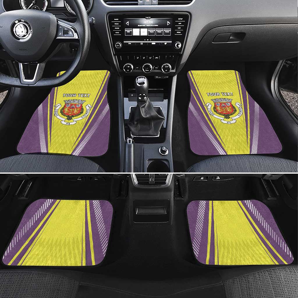 Personalized Coimbra Portugal Car Mats Sporty Style - Wonder Print Shop