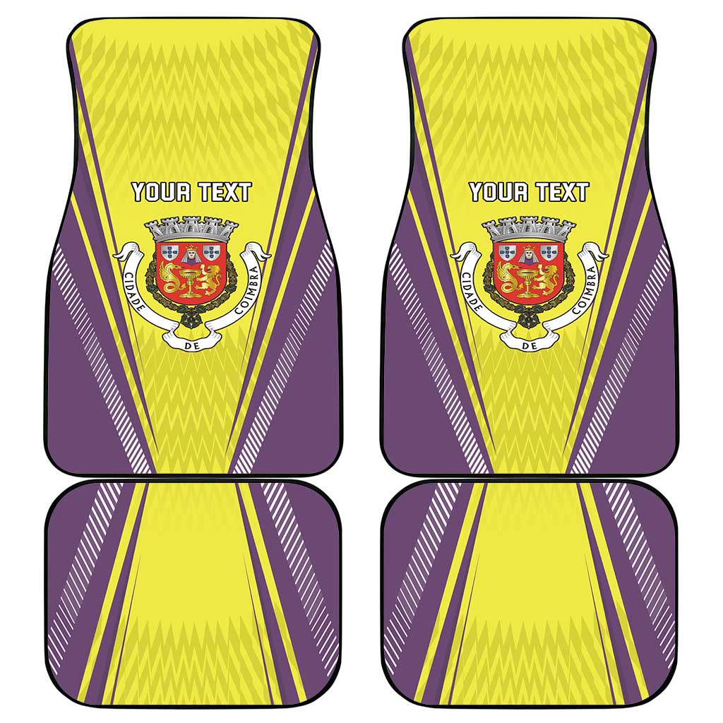 Personalized Coimbra Portugal Car Mats Sporty Style - Wonder Print Shop