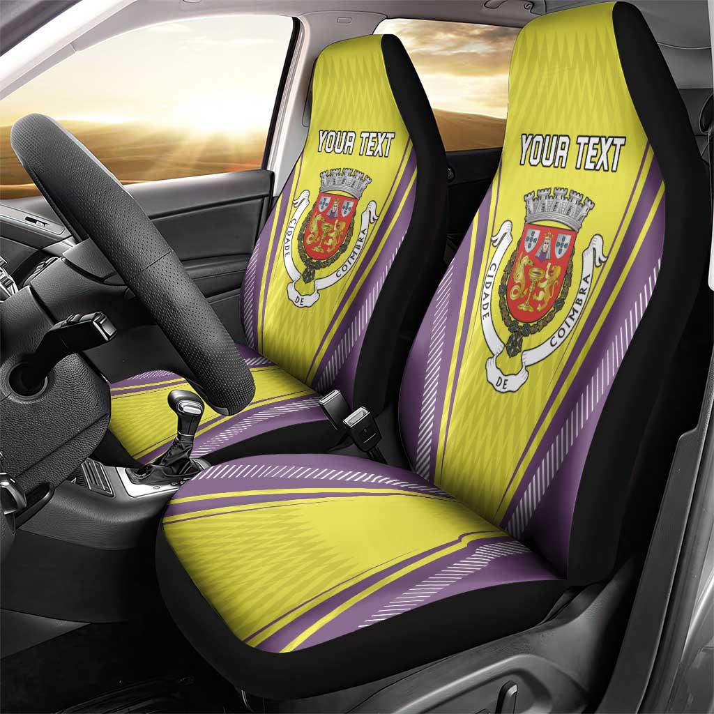 Personalized Coimbra Portugal Car Seat Cover Sporty Style - Wonder Print Shop