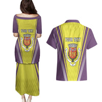 Personalized Coimbra Portugal Couples Matching Puletasi and Hawaiian Shirt Sporty Style - Wonder Print Shop