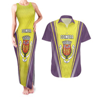Personalized Coimbra Portugal Couples Matching Tank Maxi Dress and Hawaiian Shirt Sporty Style - Wonder Print Shop