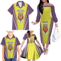 Personalized Coimbra Portugal Family Matching Off The Shoulder Long Sleeve Dress and Hawaiian Shirt Sporty Style - Wonder Print Shop