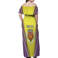 Personalized Coimbra Portugal Family Matching Off Shoulder Maxi Dress and Hawaiian Shirt Sporty Style - Wonder Print Shop