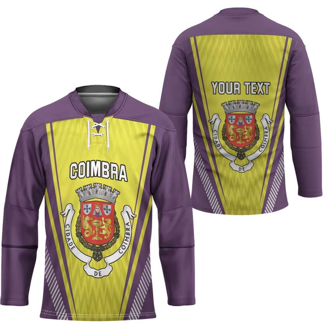 Personalized Coimbra Portugal Hockey Jersey Sporty Style - Wonder Print Shop