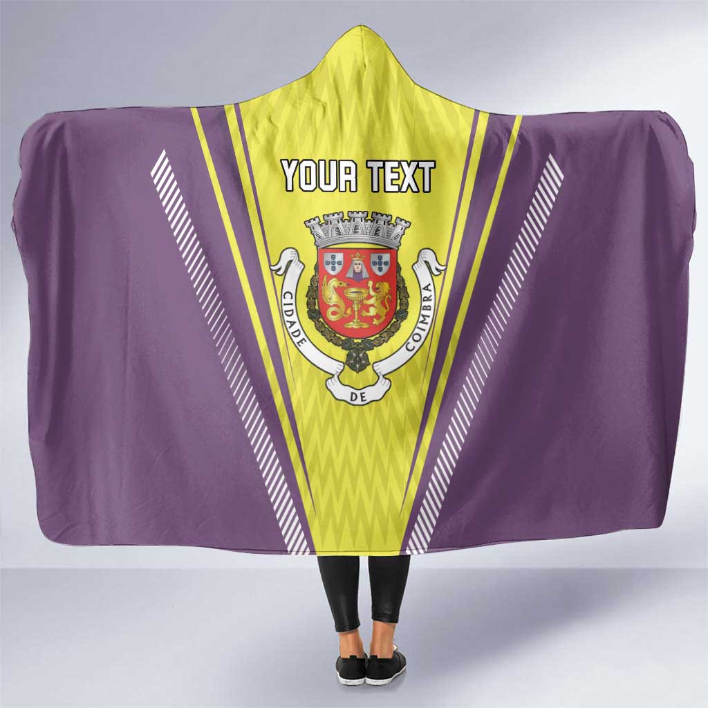 Personalized Coimbra Portugal Hooded Blanket Sporty Style - Wonder Print Shop