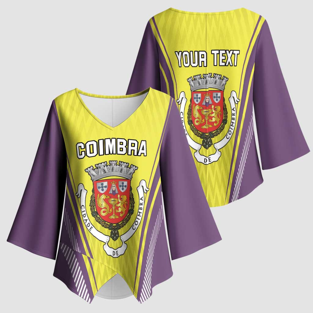 Personalized Coimbra Portugal Kimono Sleeve Blouse Sporty Style - Wonder Print Shop