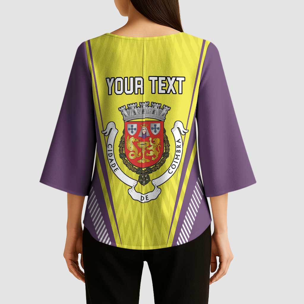 Personalized Coimbra Portugal Kimono Sleeve Blouse Sporty Style - Wonder Print Shop