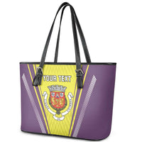 Personalized Coimbra Portugal Leather Tote Bag Sporty Style - Wonder Print Shop