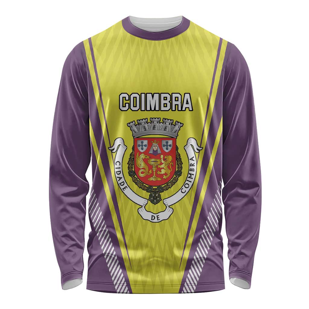Personalized Coimbra Portugal Long Sleeve Shirt Sporty Style - Wonder Print Shop