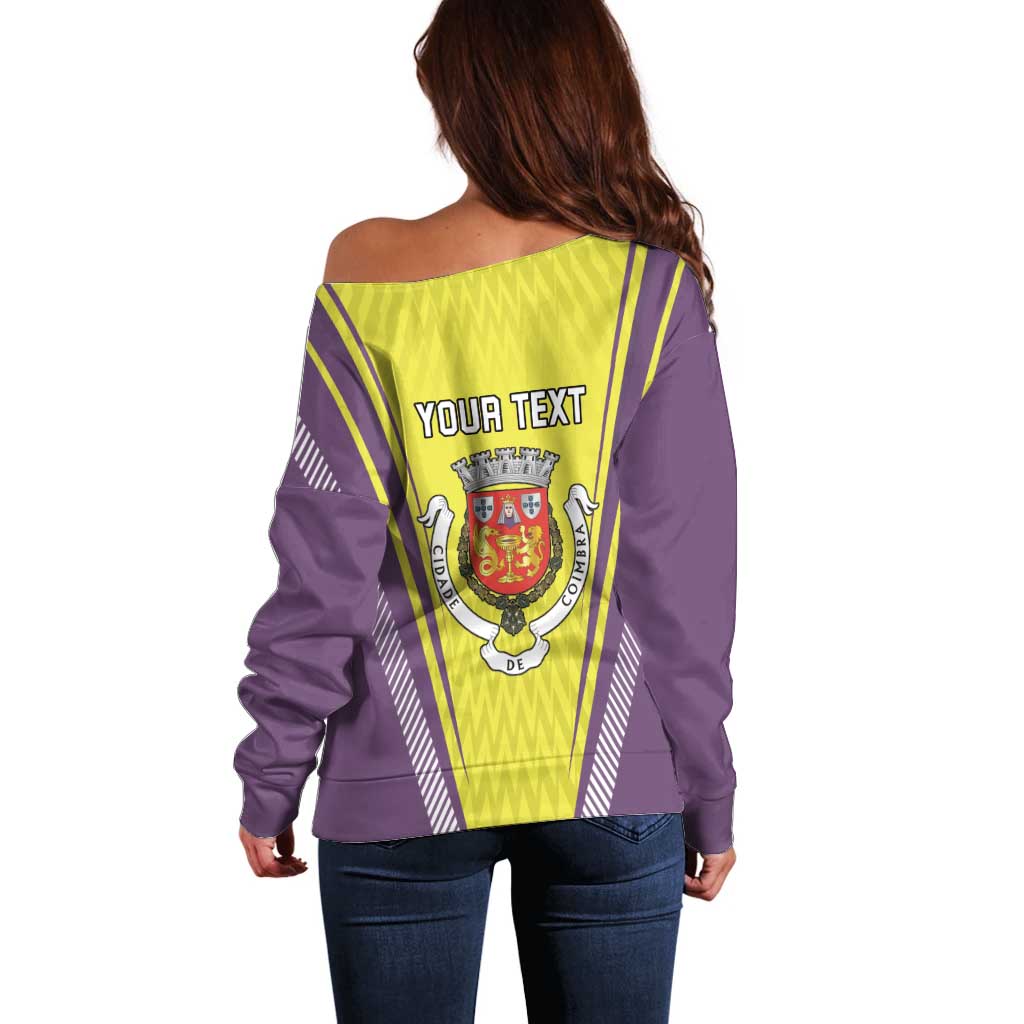 Personalized Coimbra Portugal Off Shoulder Sweater Sporty Style - Wonder Print Shop