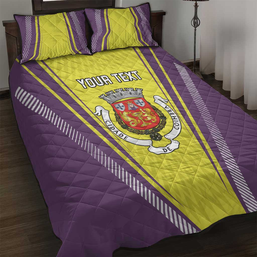 Personalized Coimbra Portugal Quilt Bed Set Sporty Style - Wonder Print Shop
