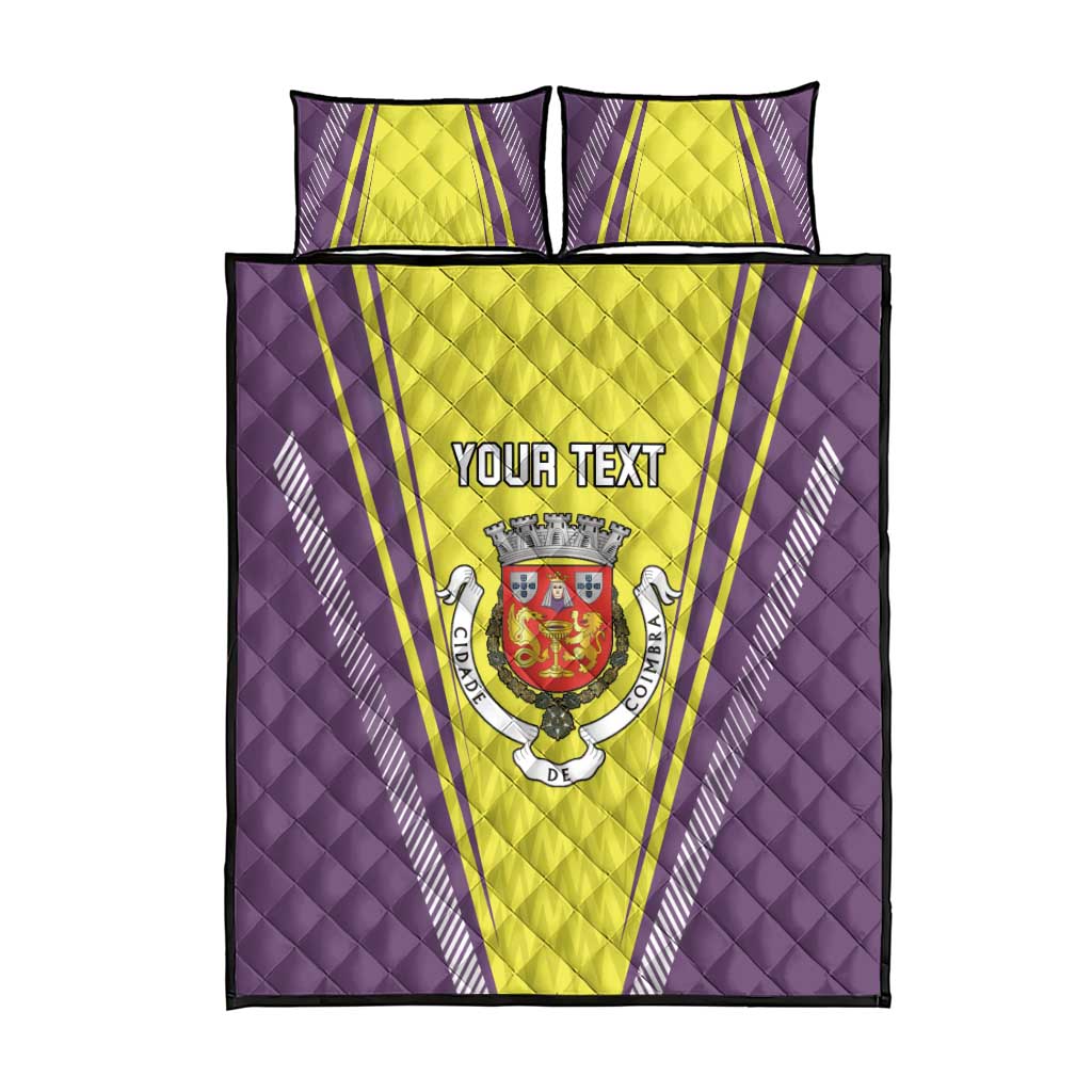 Personalized Coimbra Portugal Quilt Bed Set Sporty Style - Wonder Print Shop